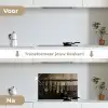 Keukengerei - Rustiek - Tegels - Kruiden keuken achterwand spatscherm klein -voor_na_NL