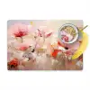 Bloemen - Watercolor - Roze - Abstract - Kunst Placemat vinyl groot -zzzproduct_Kitchenyeah-website