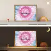 Tie dye - Abstract - Blauw - Roze Light Box met batterij (Wandlamp kind) middel -sfeer3_kind