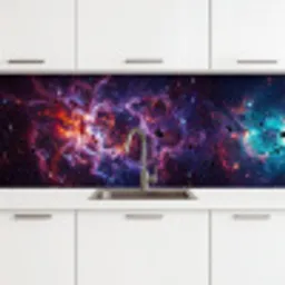 Space - Stars - Abstract - Colorful keuken achterwand 2 middel -3d