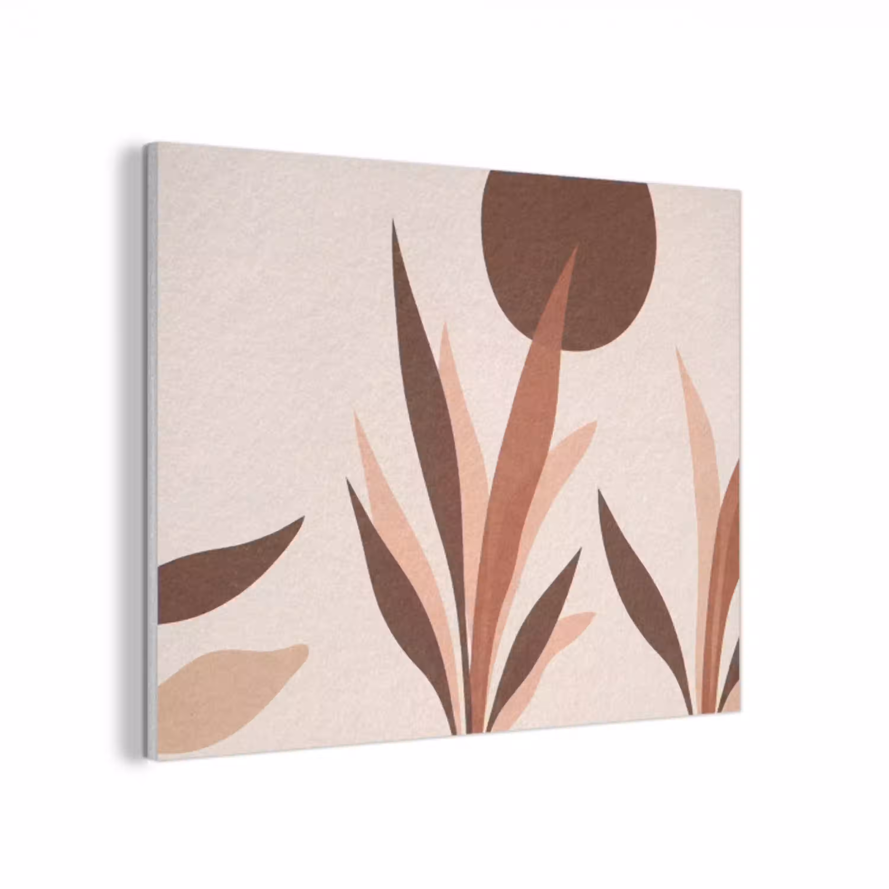 Planten - Abstract - Natuur - Bruin PET vilt klein -3d