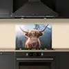 Schotse hooglander - Koe - Dieren - Berg - Natuur keuken achterwand spatscherm klein -sfeer1