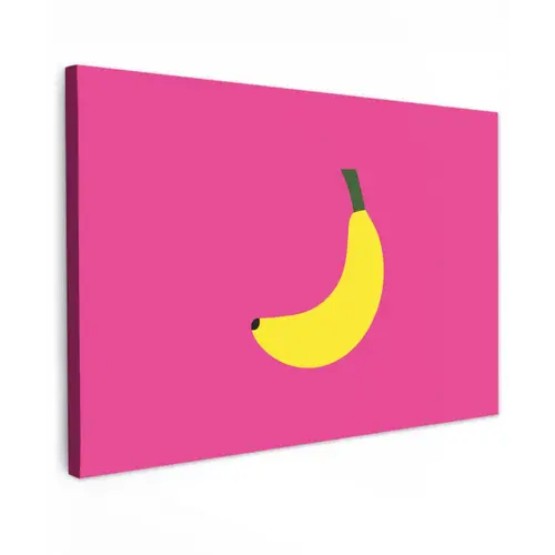Banaan - Geel - Fruit canvas 2cm klein -z3d