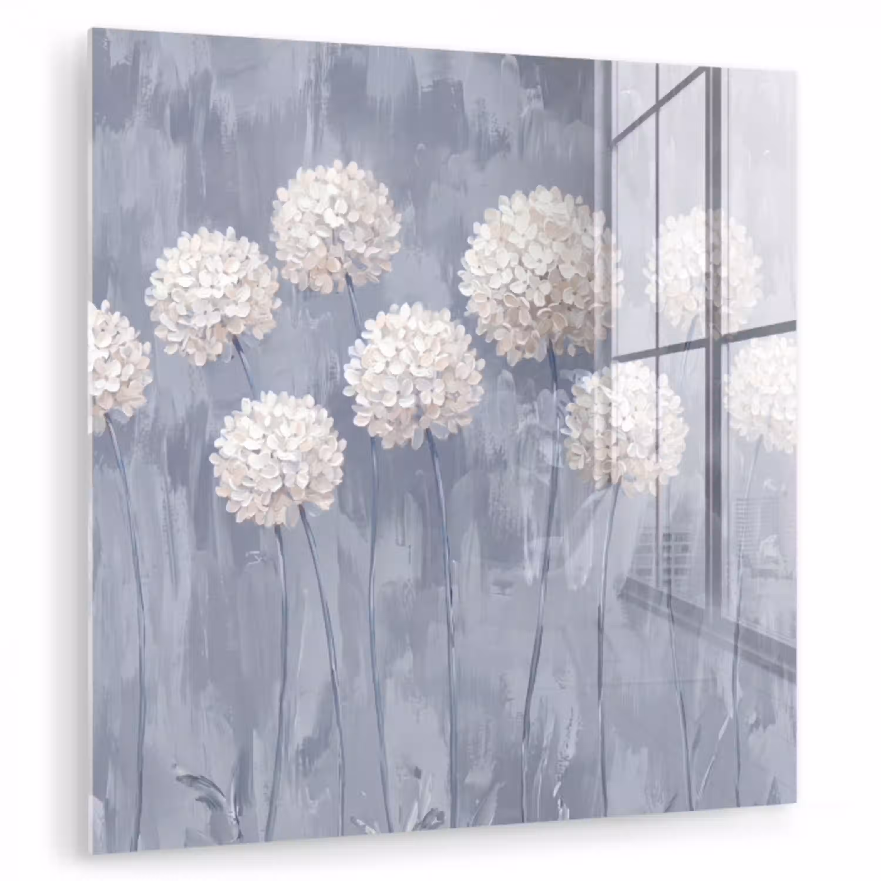 Bloemen - Illustratie - Blauw plexiglas 5mm klein -zzzproduct_nieuw