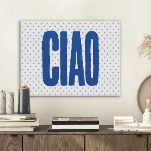 Ciao - Blauw - Stippen PET vilt klein -sfeer1