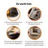 Warm - Patroon - Penseel - Viooltjes Inductie beschermer vinyl 3mm klein 276 -zzzzzzz-td-werking