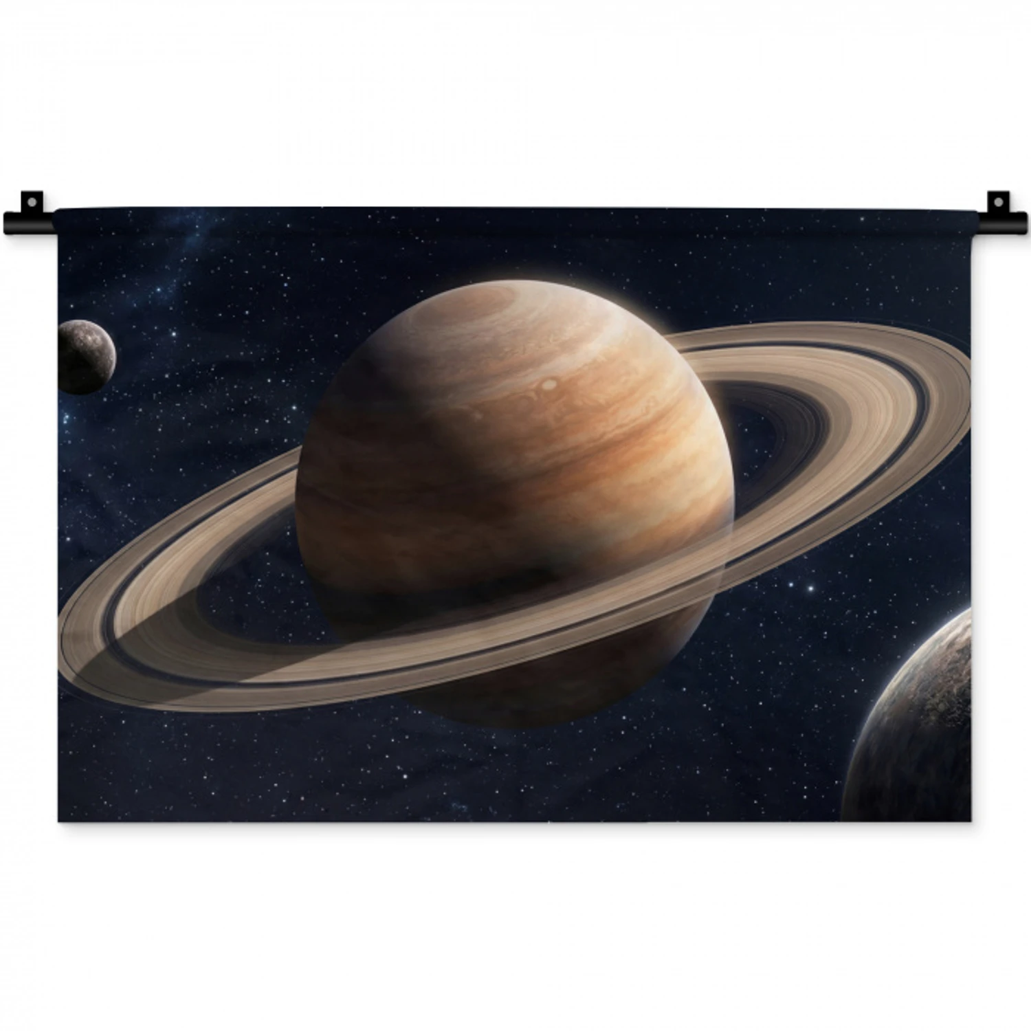 Planeten - Saturnus - Ruimte Wandkleed katoen klein -zz3d