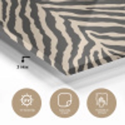 Zebra - Klassiek - Zwart plexiglas 5mm klein 11 -sfeer2