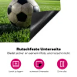 Voetbal - Stadion - Sport - Groen Inductie beschermer vinyl 3mm klein -zzzzzzz-lf-onderkant