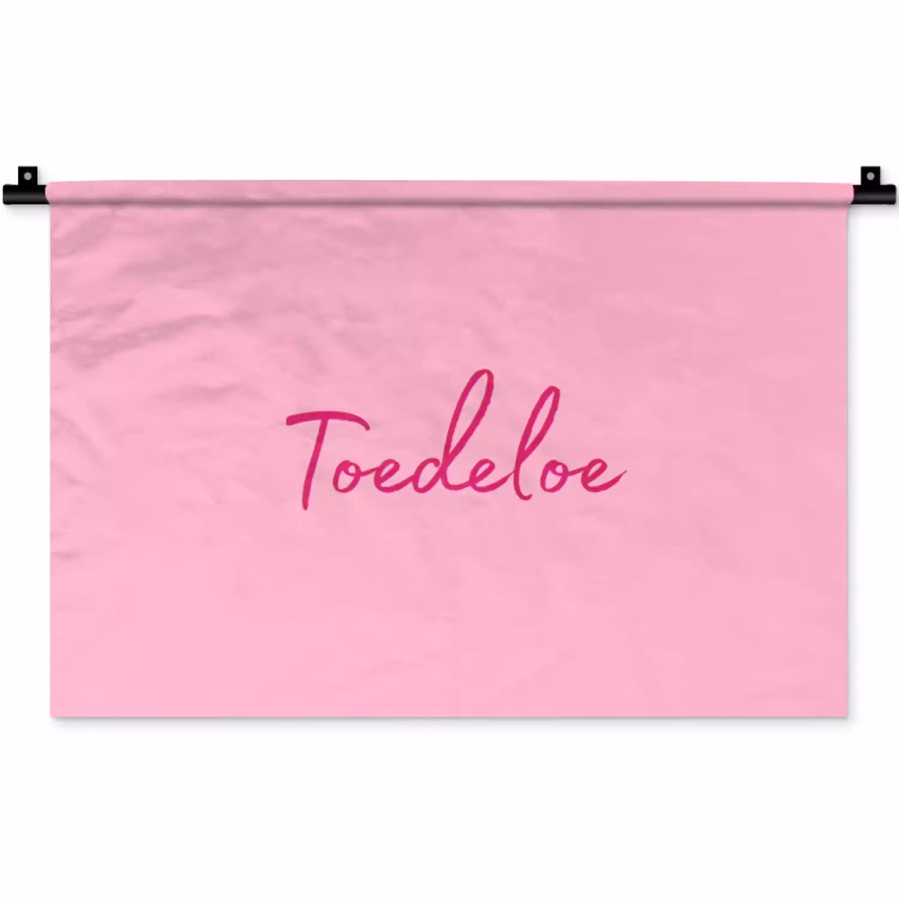 Toedeloe - Roze - Minimalistisch Wandkleed katoen klein -zz3d