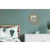 Geluk zit in 't zonnetje - Tekst - Geluk - Quotes - Zon Wandcirkel aluminium klein -slaapkamer