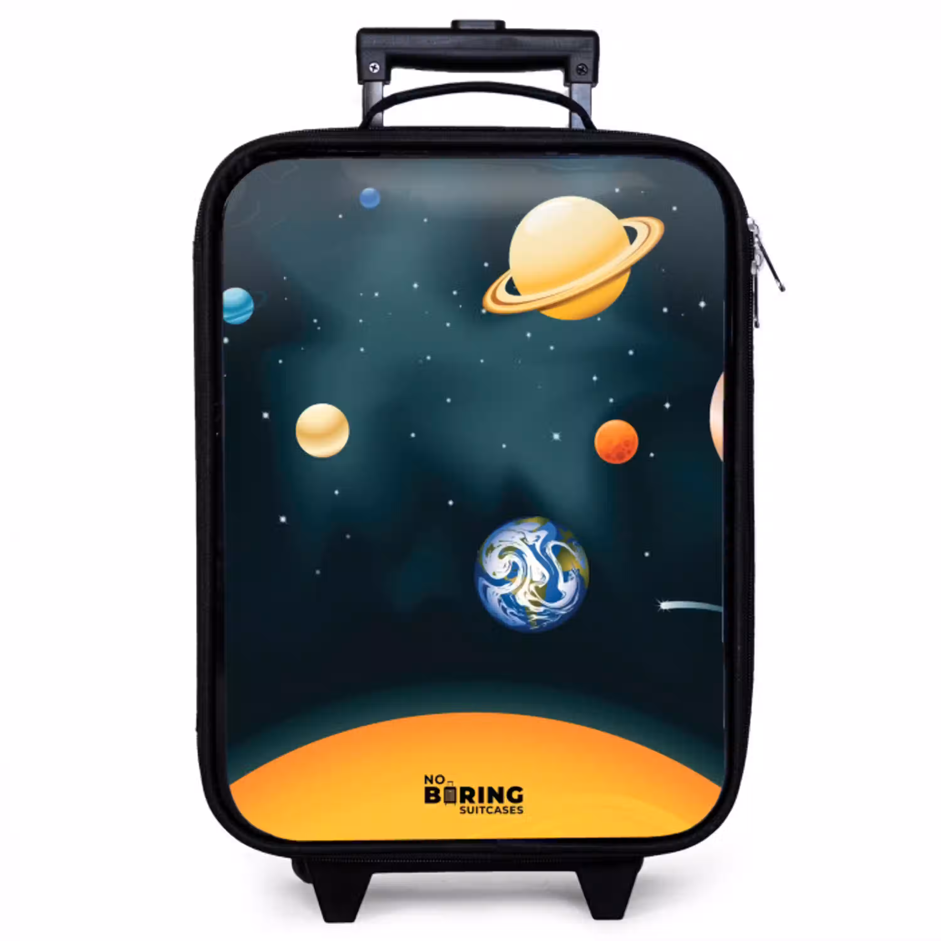 Ruimte met planeten Kinderkoffer - Zwart klein -zzz_website3d