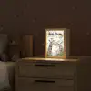 Dieren - Giraffe - Bladeren - Kinderen Light Box met kabel (Kinderlampje) klein -sfeer1_kind