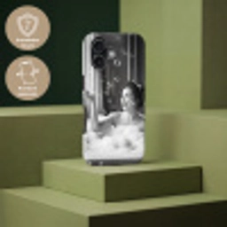Bad - Bubbels - Zwart - Wit Toughcase MagSafe Apple iPhone 17 klein -USP_PrintM_DE