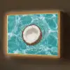 Kokosnoot - Water - Wit Light Box met batterij (Wandlamp) middel -z3d_website