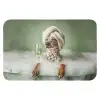 Hond - Bad - Champagne - Handdoek WCmat klein -3d