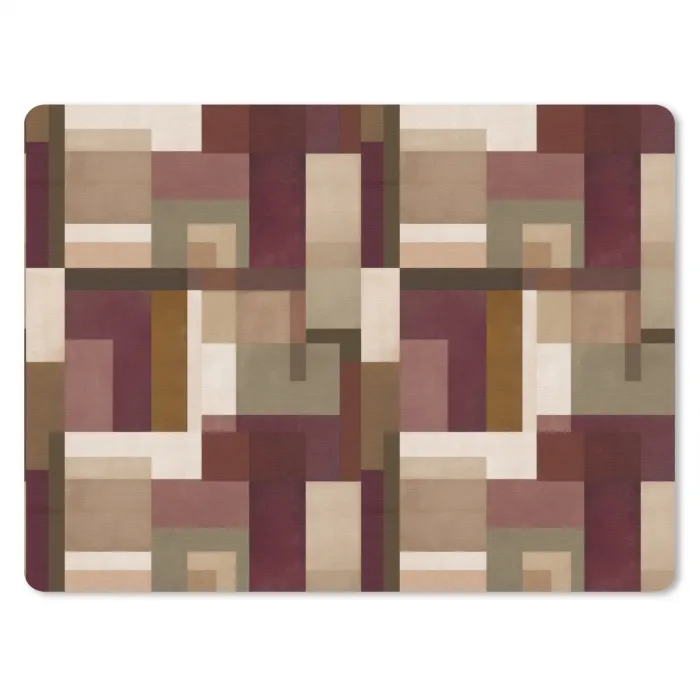 Modern - Geometrie - Kleurrijk muismat rubber klein 262 -3d