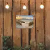 Strand - Duin - Gras - Zonsondergang - Zee tuinposter los doek klein -sfeer1