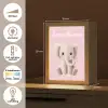 Olifant - Baby - Roze - Cartoon Light Box met kabel (Kinderlampje) klein -USP_NL