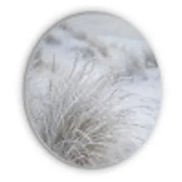 Duinen - Sneeuw - Strand - Winter - Serene Akoestische PET Vilt - Rond klein -3d