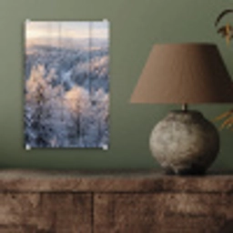 Bos - Bergen - Goud - Winter - Warm plexiglas 5mm klein -sfeer3