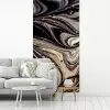 Marmerlook - Zwart - Goud - Wit - Glitter - Marmer fotobehang vinyl groot -woonkamer