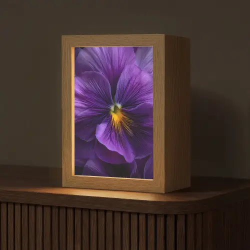 Paars - Viool - Diepte Light Box met kabel (Tafellamp) klein -z3d_website