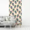 Retro - Disco - Bloemen - Discobal fotobehang vinyl groot 64 -woonkamer