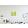 Hoorntje - Schepijs - Groen textielposter latten blank klein -kinderkamer
