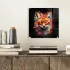 Graffiti - Vos - Zwart - Pop art plexiglas 5mm klein -sfeer1