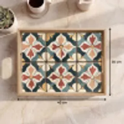 Decoratie - Tegels - Spaans - Vintage Dienblad Rechthoek middel -USP_Formaat