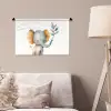 Olifant - Dier - Pastel kleuren Wandkleed katoen klein -sfeer4