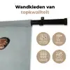Koe - Zwart - Wit - Kok Wandkleed katoen klein -sfeer2