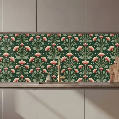 Patroon - Botanisch - Kleurrijk keuken achterwand 2 middel 871 zz_3dshopping