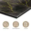 Marmer - Zwart - Goud - Luxe - Marmerlook aluminium wit klein -closeup_NL