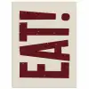 Red - Eten - Vintage - Decoratie poster papier klein -3d