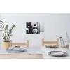 Pinguïn - Telefoon - Toilet - Zwart - Wit Muursticker klein -eettafel