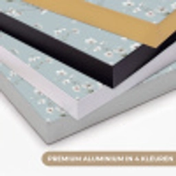 Klassiek - Bloemen - Blauw Textielframe zwart klein 947 -USP_kleurenNL