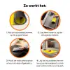 Banaan - Grafisch - Geel Inductie beschermer vinyl 3mm klein -zzzzzzz-td-werking