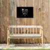 Quotes - Hé zon, ga je mee stralen? - Zomer - Tekst - Zon Tuinposter op houten frame 2 cm dik klein -sfeer4