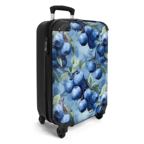 Vintage fruit - Blauwe bes NBS - Handbagage koffer - Kinderen Unisex middel -productfoto_3d