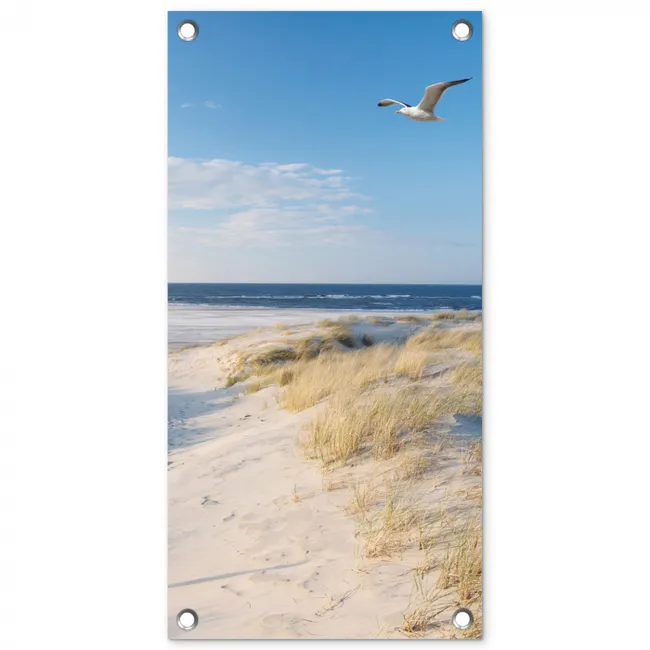 Mooie Strandvlucht tuinposter los doek klein -3d