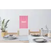 Gestreept - Roze - Chéri Muursticker klein -eettafel
