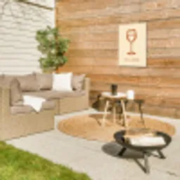 Wijn - Zomer - Quote - Oranje Tuinposter op houten frame 2 cm dik klein -sfeer2
