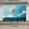 Kitesurfer - Oranje - Zee - Lucht keuken achterwand spatscherm klein -3d_website