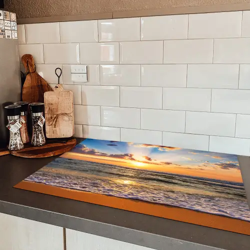 Kustlijn bij Winterzon Inductie beschermer vinyl 3mm klein -sfeer3