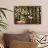 Hert - Natuur - Gewei - Bos - Dieren canvas 2cm klein -sfeer1
