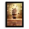 Dessert - Chocolade - Zoet - Eten fotolijst zwart zonder passe partout klein -3d
