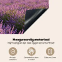 Lavendel - Landschap - Sereen - Paars Inductie beschemer met haakjes klein -ky-onderkant-nl