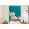 Orchidee - Bloemen - Plant - Wit - Paars fotobehang vinyl groot -bed